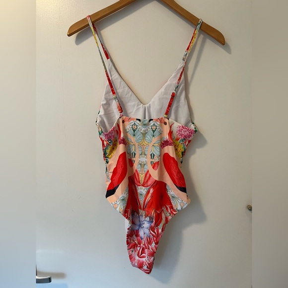 Tropical Floral One Piece Swimsuit - Picture 6 of 7